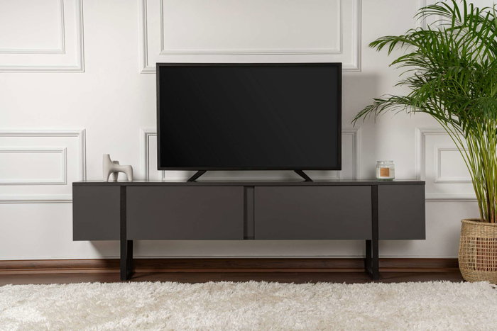 Nordure Soporte para TV Serenity Antracita y Negro